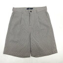 z■シップス/SHIPS COLORS シアサッカーハーフパンツ チェック柄【M】黒赤/MENS/164【中古】■(4)