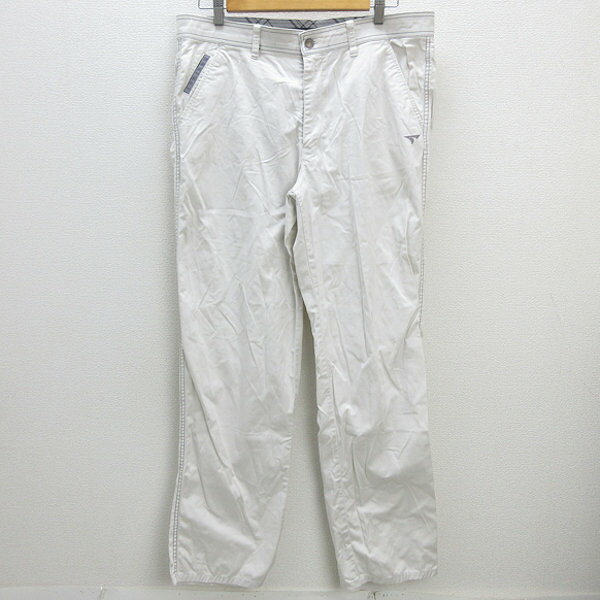 R■ツアーステージ/TOURSTAGE ゴルフパンツ/コットン無地/■白系【92】MENS/GOLF/53【中古】■