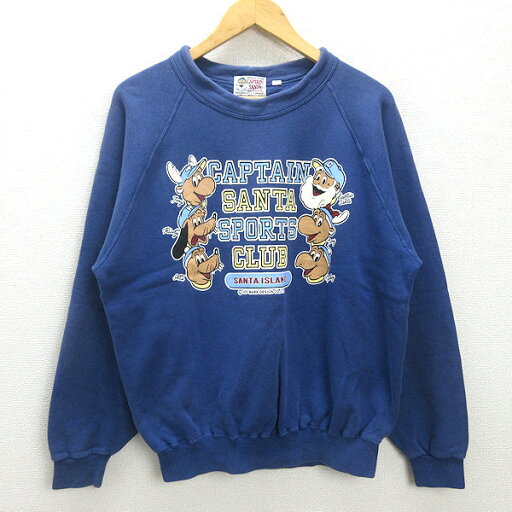 H■キャプテンサンタ/CaptainSanta スウェットシャツ トレーナー【M】紺/MENS■58【中古】 H■キャプテンサンタ/CaptainSanta スウェットシャツ トレーナー【M】紺/MENS■58【中古】
