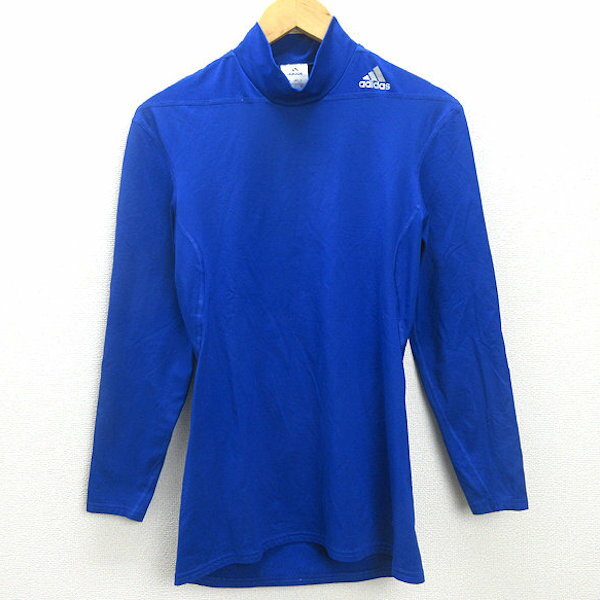 D■アディダス/adidas climawarm 長袖トレーニングウェア/ストレッチ【XO】青/MENS/32【中古】