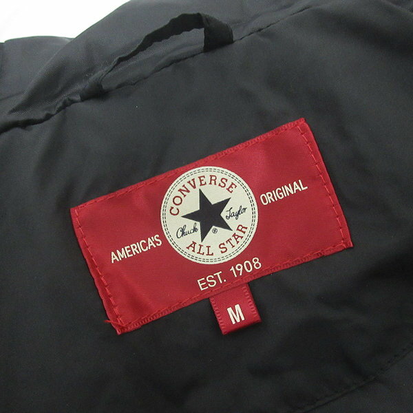 D■未使用■コンバース/CONVERSE キルトフードジャケット 中綿JKT【M】黒/MENS/137