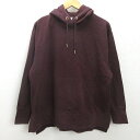 G■コーエン/COEN enjoyeasychic プルオーバーパーカー/裏起毛【M】ボルドー系/men's/33【中古】■