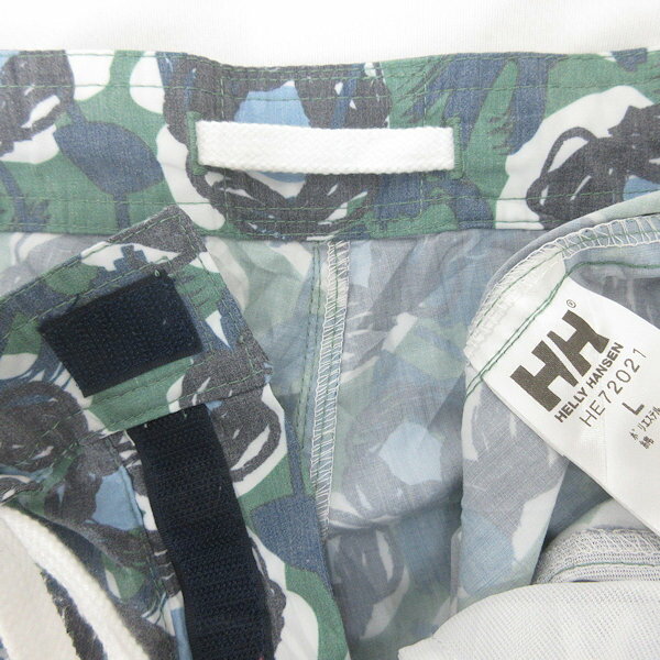 G■ヘリーハンセン/HELLY HANSEN フラワースイムパンツ/水着 HE72021【L】緑/men's/74【中古】■