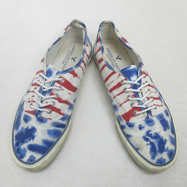 H■【US10】アメリカンイーグル/AMERICAN EAGLE ローカットキャンバススニーカー/MENS■53 【中古】