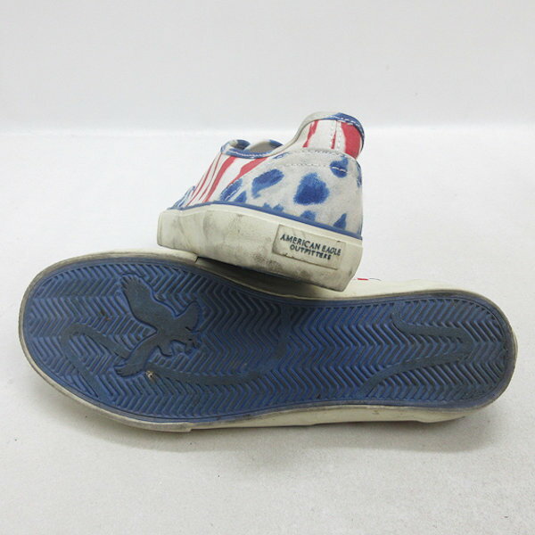 H■【US10】アメリカンイーグル/AMERICAN EAGLE ローカットキャンバススニーカー/MENS■53 【中古】