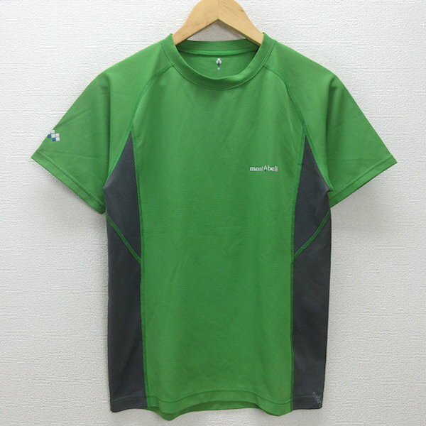 G■モンベル/montbell クールT/1104791【M】緑/men's/84【中古】■(4)