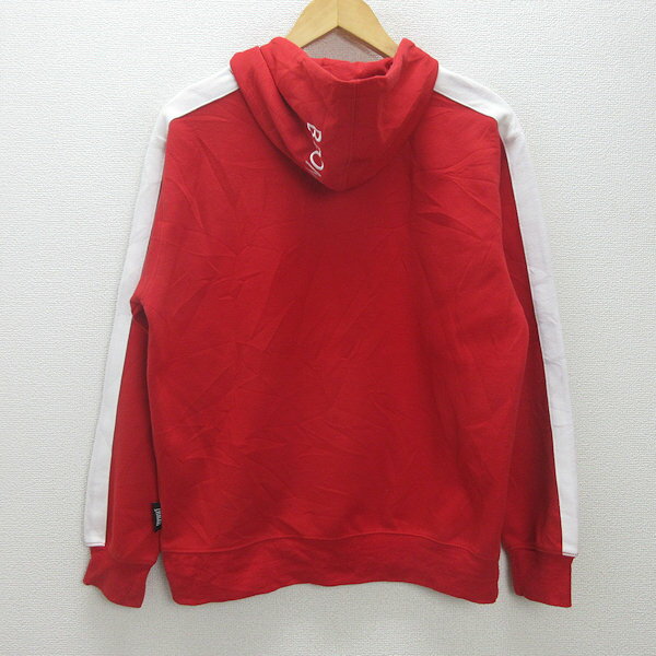 G■エバーラスト/EVERLAST プルオーバーパーカー【L】赤/men's/70【中古】■