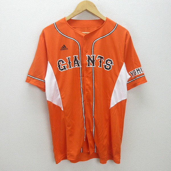 G■読売ジャイアンツ/GIANTS 応援ユニフォーム/野球【FREE】オレンジ/men's/57【中古】■