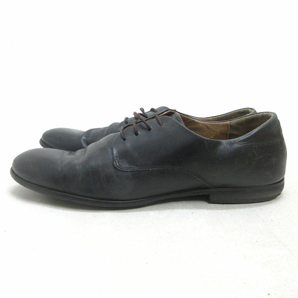 H■【43】アルフレッドバニスター/IN ALFREDO BANNISTER プレーントゥレザーシューズ/黒/MENS■60【中古】