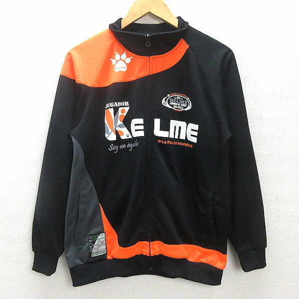 G■ケルメ/KELME トラックジャケット/トレーニングウエア/サッカー・フットサル【M】黒/MENS/40【中古】■