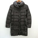 U■ユニクロ/UNIQLO 比翼仕立て ロングダウンジャケット/コート■茶【レディースS】LADIES/153【中古】(4)