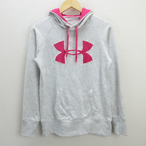 H■アンダーアーマー/UNDER ARMOUR WTR6900 スウェットフーディ トレーニングパーカ【LG】灰色/LADIES■27【中古】