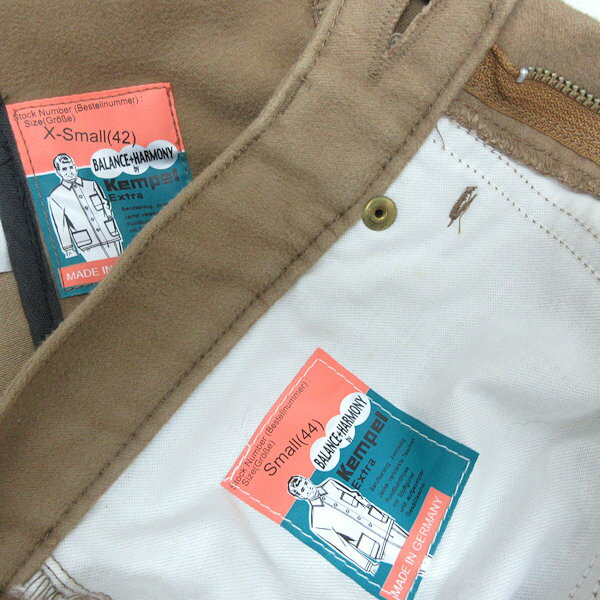 k■ドイツ製■ケンペル/KEMPEL スエード調 スーツセットアップ/上下セット【上：XS 下：S】ベージュ/MENS■140【中古】