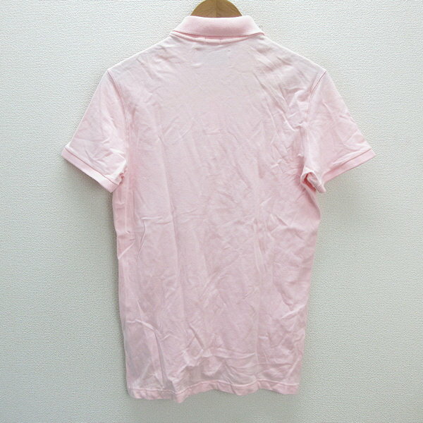 z■アバクロンビー＆フィッチ/Abercrombie&Fitch ロゴ刺繍 半袖ポロシャツ【S】ピンク/MENS/54【中古】