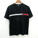 z■HHヘリーハンセン/HELLY HANSEN 半袖プリントTシャツ■黒【メンズM】MENS/41【中古】