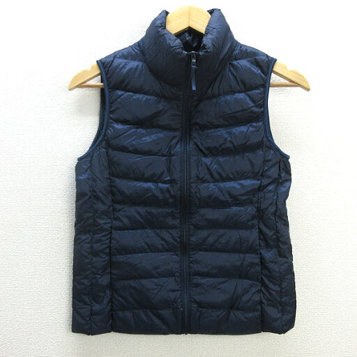 U■ユニクロ/UNIQLO ウルトラライトダウンベスト【S】紺/LADIES/73【中古】■ U■ユニクロ/UNIQLO ウルトラライトダウンベスト【S】紺/LADIES/73【中古】■