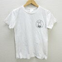 y■キューン/CUNE エロスプリントTシャツ■白【 XS 】LADIES向き/108【中古】