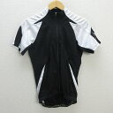 z■プラスアルファ/plus alfa サイクルウェア【M】白黒/men's/7【中古】■