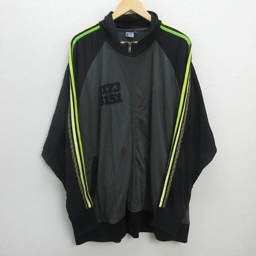 G■BIGサイズ■ナミタツ/波達 スウェットジャケット【5L】緑黒系/men's/55【中古】■ G■BIGサイズ■ナミタツ/波達 スウェットジャケット【5L】緑黒系/men's/55【中古】■