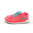 s 【24.5cm】ナイキ/NIKE 642199-600 Free 5.0 ランニングシューズ ピンク/LADIES/47【中古】