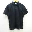 H■コロンビア/Columbia PM4823 半袖ポロシャツ 鹿の子地 襟裏地迷彩【M】黒/MENS■60【中古】