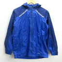 G■エルエルビーン/L.L.bean ナイロンアウトドアジャケット/286126【L(14-16)】青/LADIES/399【中古】■