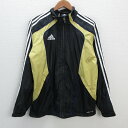 【 ブランド 】 アディダス/ADIDAS 【 カラー 】 ブラック 【 サイズ 】 表記 [ M ](メンズ) 実寸[ 着丈71cm 身幅56cm 裄丈83cm 袖丈54cm(脇下から袖先) ] 【 素材 】 ポリエステル100%(裏地：ポリエステル100%) 【 商品詳細 】 USEDになります。 内タグのネーム書き跡・軽いしわ汚れはございます。 メンズ アディダス ウィンドブレーカーです。 裏地メッシュ、クライマプルーフ仕様。トレーニングにも最適のお洒落な一着です。 【 Bランクのお品になります 】 S:新品、未使用品　 A:多少の使用感はあるが汚れやダメージは気にならない程度 B:多少の汚れやシミ、毛羽立ちはあるがダメージは気にならない程度 C:使用感があり、多少の汚れやダメージがある D:使用感があり、汚れやダメージが目立つ E:汚れやダメージが目立つジャンク品