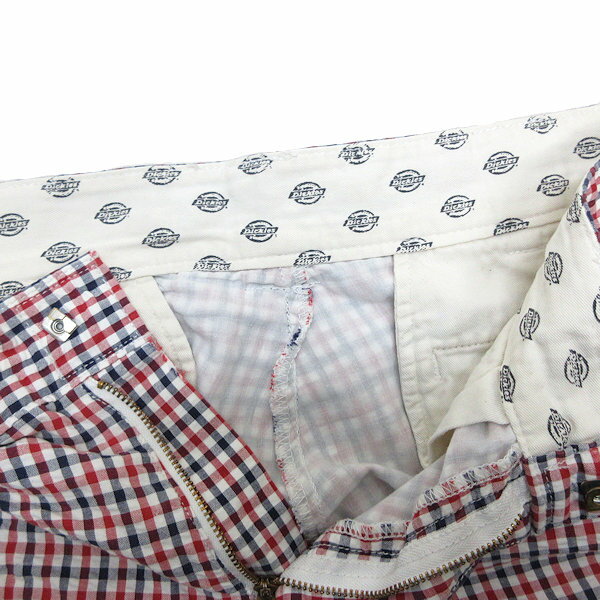 y■ディッキーズ/DICKIES UM891H6 チェック柄 ハーフパンツ/ショーツ【W32】MENS/122【中古】