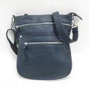 H■ディーケリー/D.KELLY レザーショルダーバッグ BAG 紺 LADIES■81【中古】