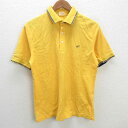 s■ユナイテッドアローズ/GREEN LABEL RELAXING 鹿の子地 半袖ポロシャツ【L】黄/MENS/121【中古】(4)