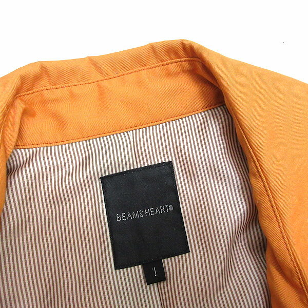 k■ビームス/BEAMS HEART トレンチコート/ベーシック【1】橙/LADIES■102【中古】