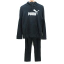 k■プーマ/PUMA スウェット 上下セットアップ/プルオーバー/テーパード【M】黒/MENS■69【中古】