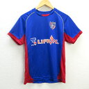 k■Jリーグ FC東京 3番 森重真人 半袖ゲームシャツ【M】青/MENS■4【中古】