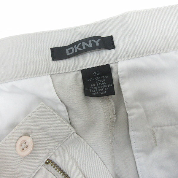 z■ダナキャラン/DKNY コットンハーフパンツ【33】薄灰/men's/217【中古】■