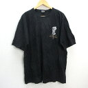 z■クレイジーシャツ/crazy shirts プリントTシャツ黒/men's/39■