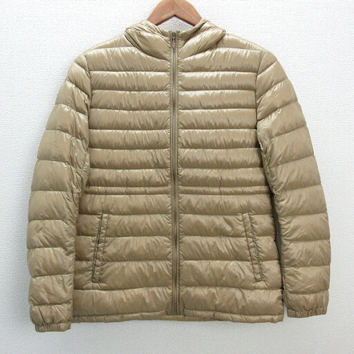 U■ユニクロ/UNIQLO フルジップ ウルトラライトダウンジャケット JKT【S】ベージュ/LADIES/21【中古】 U■ユニクロ/UNIQLO フルジップ ウルトラライトダウンジャケット JKT【S】ベージュ/LADIES/21【中古】