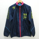 k■アンブロ/UMBRO フルジップトレーニングジャケット【M】紺/MENS■109【中古】