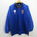 y■2004年 美品■JFA KIRIN/キリン サッカー日本代表 プルオーバービステ■青【メンズL】MENS/36【中古】