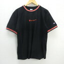 G■チャンピオン/champion リバースウィーブTシャツ/C3-P317【L】黒/men's/109【中古】■(4)