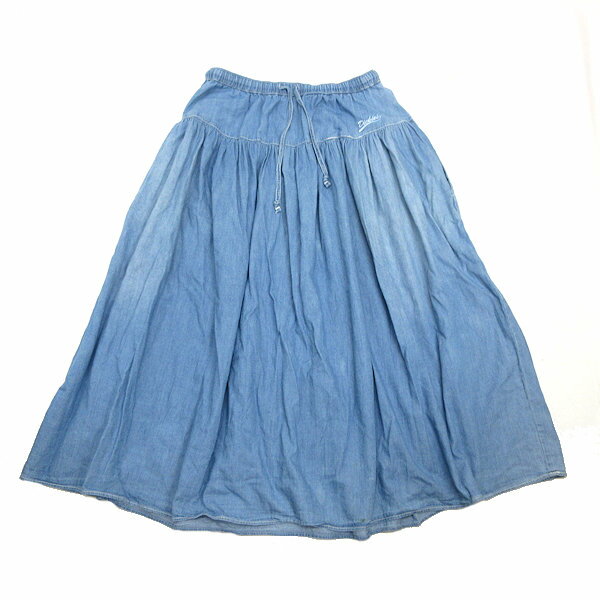 k■ディッキーズ/Dickies シャンブレー生地 ゴムスカート【L】LADIES■146【中古】