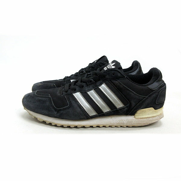 y■【27.5cm】アディダス/ADIDAS ZX700ヌバックレザースニーカー■黒MENS/1【中古】