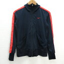 z■ナイキ/NIKE DRY-FIT ジャージ トレーニングウエア【S】紺赤/men's/134【中古】■