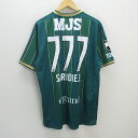 Q■500着限定■東京ヴェルディ/TOKYO VERDY 2021 3rd レプリカユニフォーム■SARUDIE.E【 XO 】777番/34【中古】