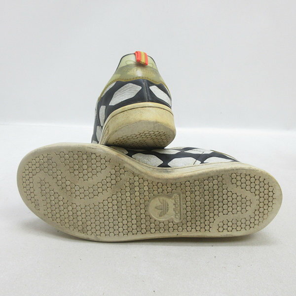 Q■14SS【26.5cm】アディダス/ADIDAS スタンスミスSTAN SMITH WC ワールドカップ レザースニーカー■黒MENS/26【中古】【新品】