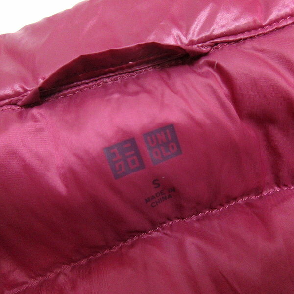 U■ユニクロ/UNIQLO ウルトラライトダウンベスト【S】ピンク/LADIES/82【中古】■