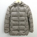 U■ユニクロ/UNIQLO ストレッチダウンジャケット/217-072987【M】ベージュ/LADIES/28【中古】■(4)