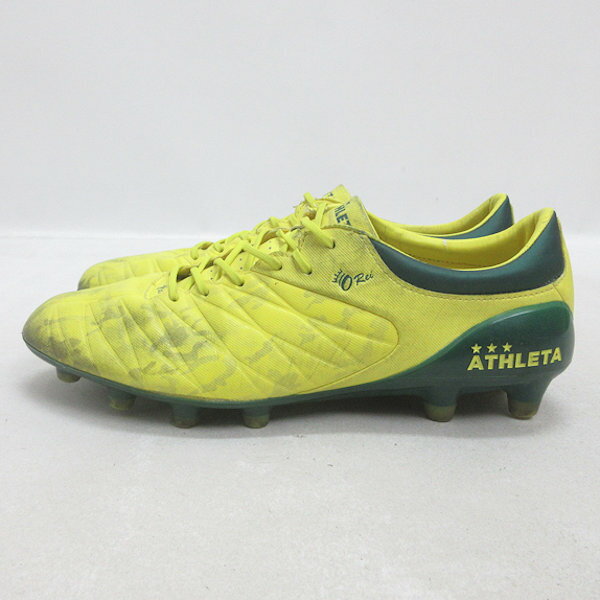 H■【28cm】アスレタ/ATHLETA O-Rei Futebol H001(10003-FYEL サッカースパイク/黄/MENS■2【中古】