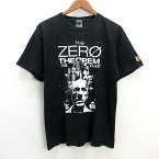 k■ハードコアチョコレート/HARDCORE CHOCOLATE ゼロの未来 THE ZERO THEOREM プリントTシャツ【L】黒/MENS■64【中古】