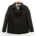 k■スピック&スパン/SPICK and SPAN カシミヤブレンド ダブルボタンウールコート/Pコート【38】茶/LADIES■152【中古】