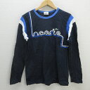 z■ラコステ/LACOSTE SPORT ロゴプリントカットソー/ロンT【3】紺/men's/9【中古】■(4)